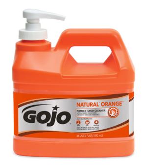 CLEANER HAND NATURAL ORANGE 1/2 GAL PUMP BOTTLE - Soap: Medium Duty